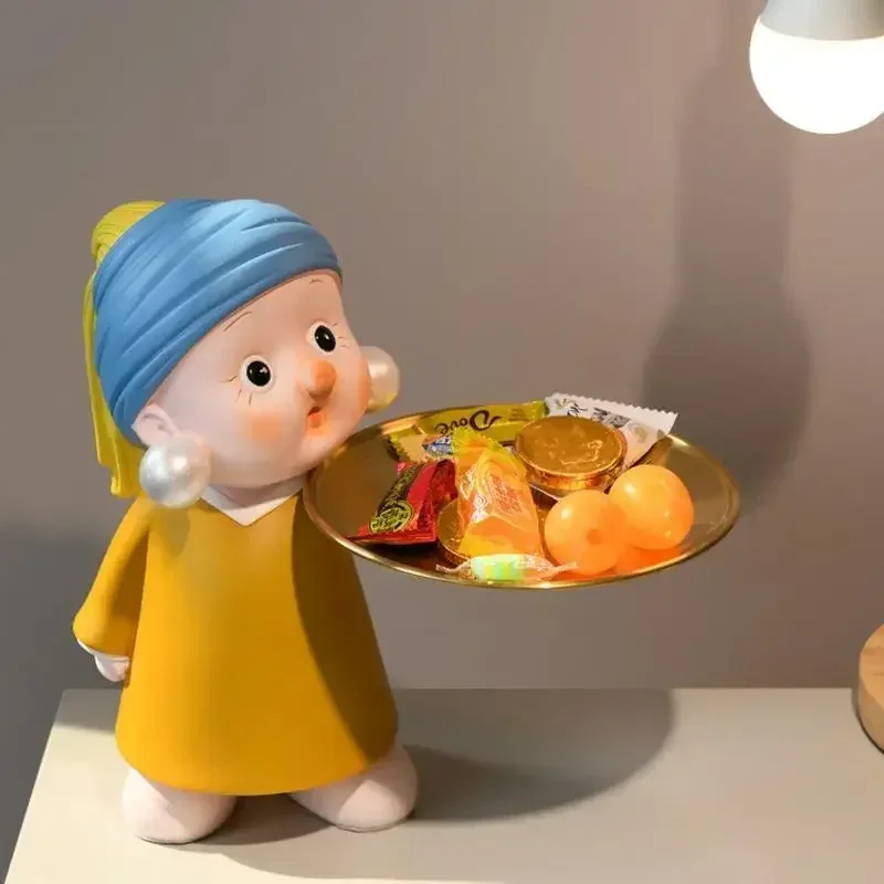 Girl with Pearl Earring Figurine Room Decor Resin statue storage plate fruit plate Home Decor ornament crafts wedding Decoration
Girl with Pearl Earring Figurine Room Decor Resin statue storage plate fruit plate Home Decor ornament crafts wedding Decoration