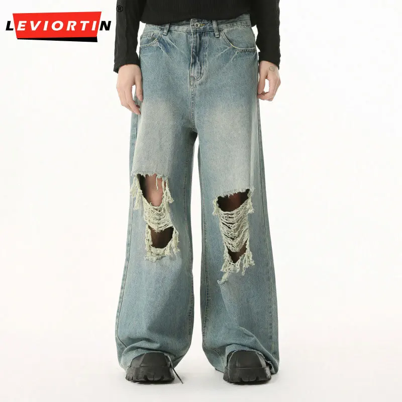 2025 Four Seasons New Men's Wear American Retro Punk Tassel Piercing Make Old Fashionable Versatile Straight leg Jeans Trendy
2025 Four Seasons New Men's Wear American Retro Punk Tassel Piercing Make Old Fashionable Versatile Straight leg Jeans Trendy