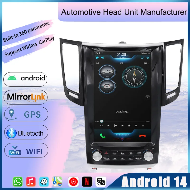 Android 14 Car Multimedia Player For Infiniti FX FX25 FX35 FX37 Qx70 2009-2016 GPS Navi Wireless Carplay Auto Stereo Head Unit
Android 14 Car Multimedia Player For Infiniti FX FX25 FX35 FX37 Qx70 2009-2016 GPS Navi Wireless Carplay Auto Stereo Head Unit