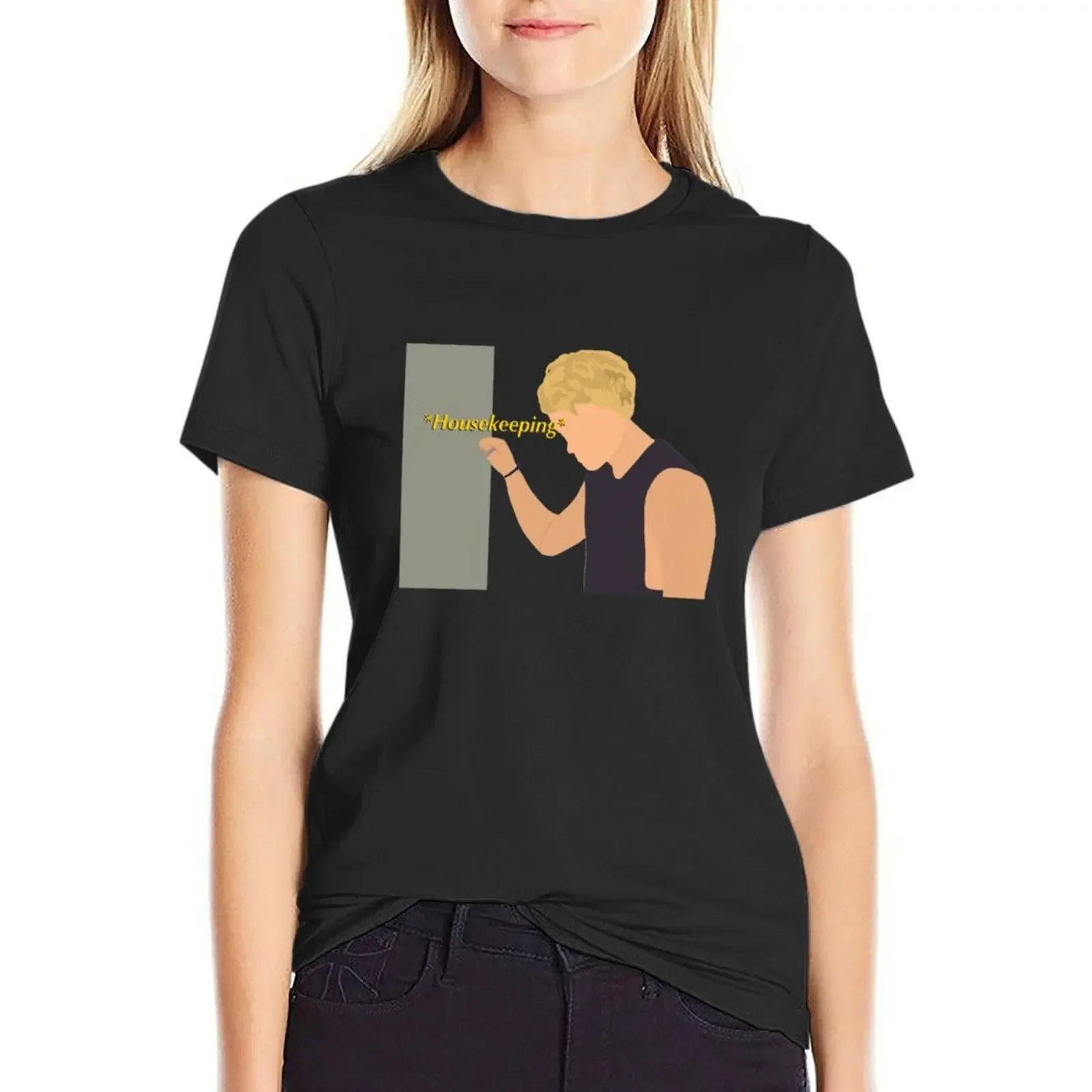 Jj saying housekeeping T-Shirt vintage clothes Female clothing summer top cute clothes t-shirts for Women graphic tees funny
Jj saying housekeeping T-Shirt vintage clothes Female clothing summer top cute clothes t-shirts for Women graphic tees funny