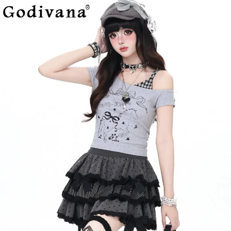 Summer New Chic Printed Sweet Bow Lace Cake Skirt Fashion High Waist A-line Versatile Cool Women White Skirt with Leg Covers
Summer New Chic Printed Sweet Bow Lace Cake Skirt Fashion High Waist A-line Versatile Cool Women White Skirt with Leg Covers