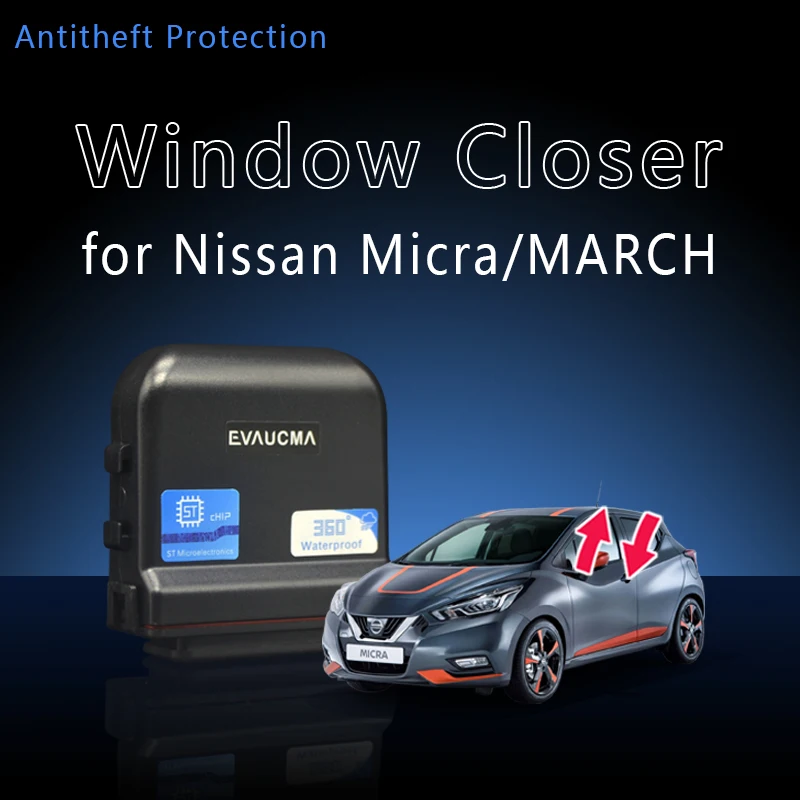 For Nissan March / Micra K13 K14 Car Window Lifter Closer Car Accessories Automatic Intelligent Close Open Control by Key Kit
For Nissan March / Micra K13 K14 Car Window Lifter Closer Car Accessories Automatic Intelligent Close Open Control by Key Kit