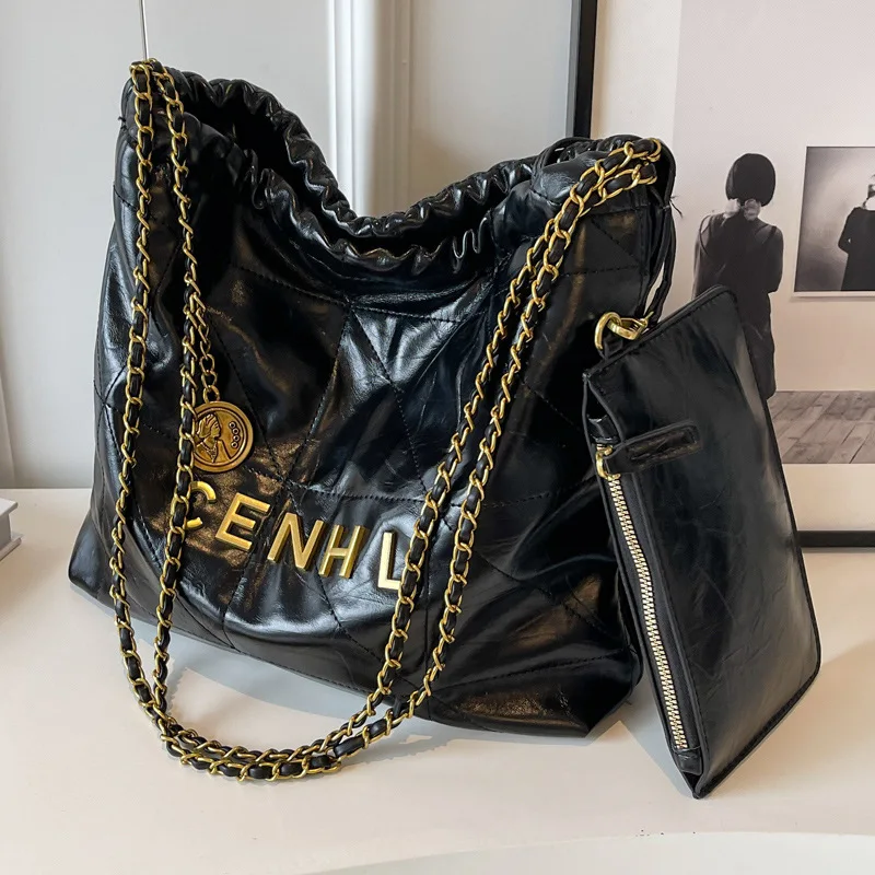 New in 2025! Women's Stylish Diamond Quilted Chain Bucket Bag. Trendy Design, Suitable for Leisure Time, Single Shoulder Style
New in 2025! Women's Stylish Diamond Quilted Chain Bucket Bag. Trendy Design, Suitable for Leisure Time, Single Shoulder Style