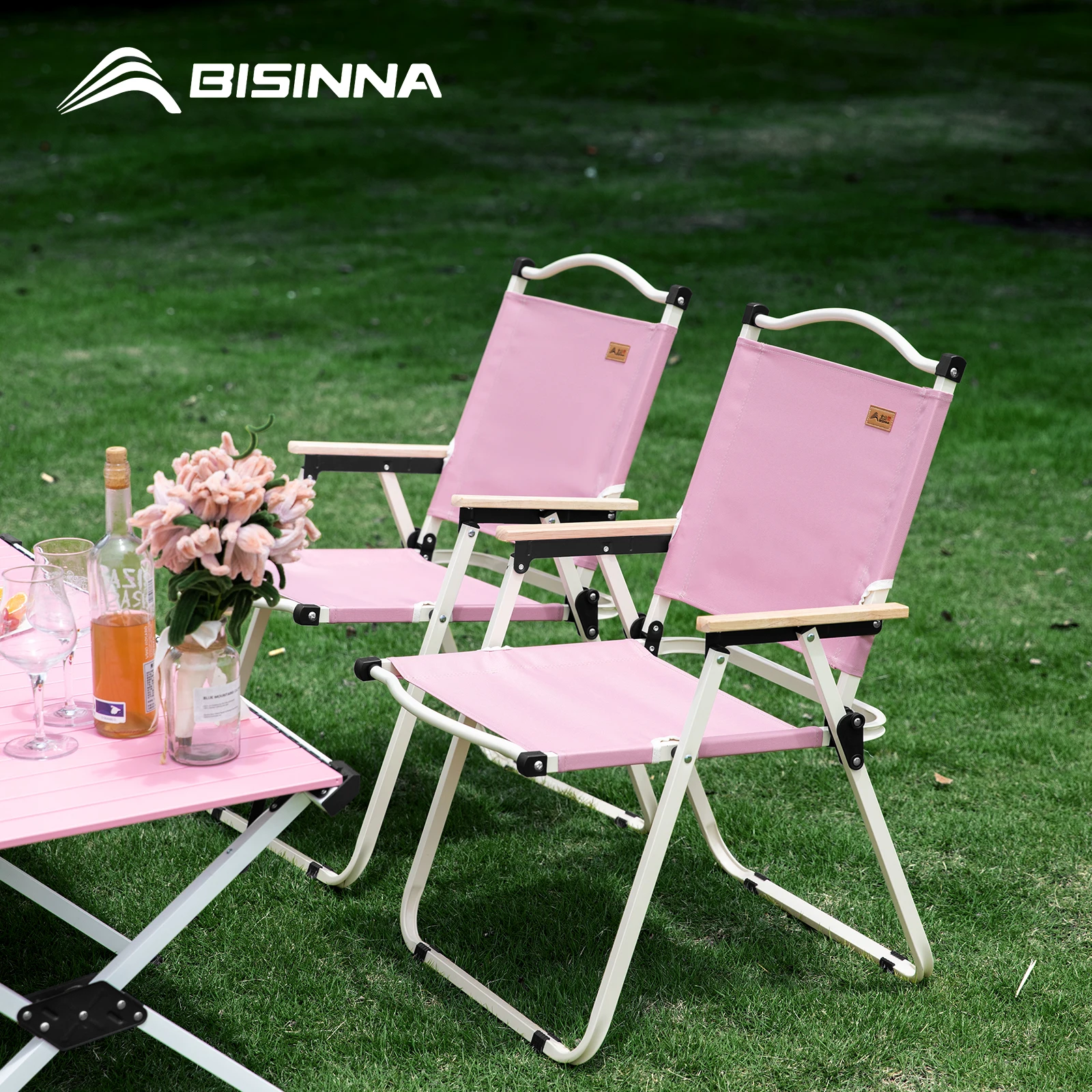 BISINNA Portable Folding Chair Lightweight Camping Chair with Armrail Outdoor Beach Foldable Chairs for Travel Picnic
BISINNA Portable Folding Chair Lightweight Camping Chair with Armrail Outdoor Beach Foldable Chairs for Travel Picnic