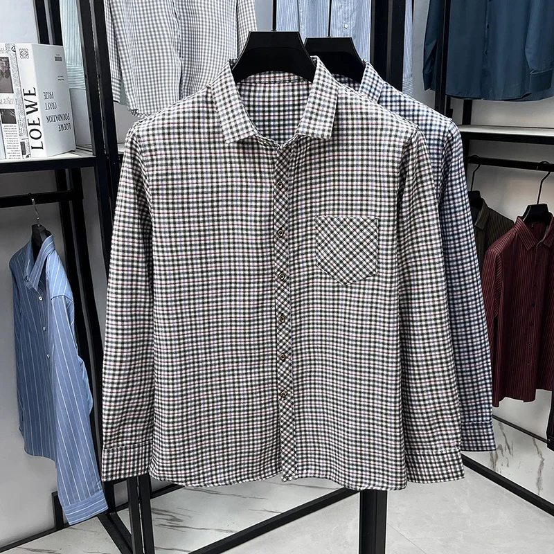 Mens Plaid Pattern Long Sleeve Button Down Shirts Classic Casual Tops Soft Comfortable Breathable Shirts
Mens Plaid Pattern Long Sleeve Button Down Shirts Classic Casual Tops Soft Comfortable Breathable Shirts