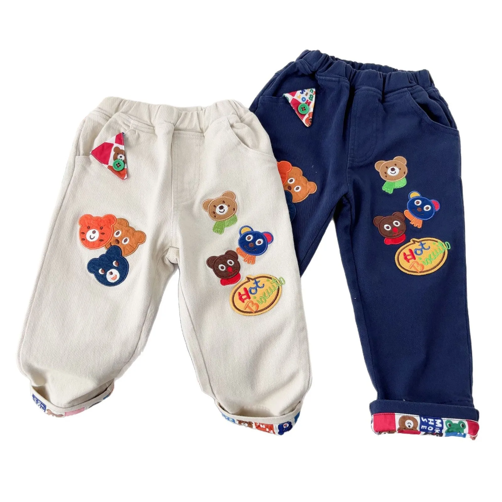 25 Spring and Autumn New Japanese Boys' Casual Pants Soft and Comfortable Cartoon Embroidery Baby Woven Roll Side Pants
25 Spring and Autumn New Japanese Boys' Casual Pants Soft and Comfortable Cartoon Embroidery Baby Woven Roll Side Pants