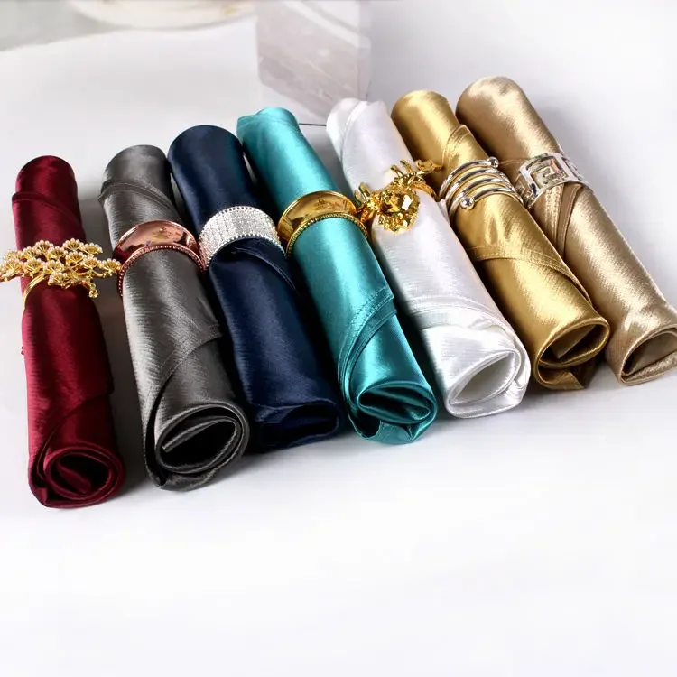 Table Napkin 2pcs Satin Fabric Soft 48x48cm for Party Wedding Table Decoration Solid Modern Style Table Napkins Square 19 Inches
Table Napkin 2pcs Satin Fabric Soft 48x48cm for Party Wedding Table Decoration Solid Modern Style Table Napkins Square 19 Inches