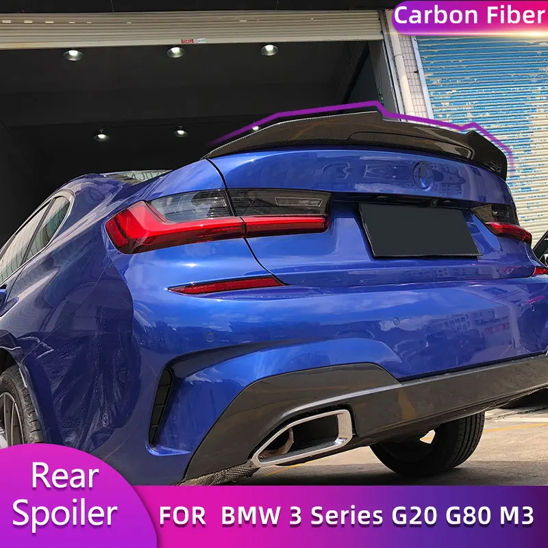Carbon Fiber Rear Trunk Spoiler Wings for BMW 3 Series G20 G80 M3 2019-2022 Car Rear Spoiler Boot Lid Wing Lip Aler��n trasero
Carbon Fiber Rear Trunk Spoiler Wings for BMW 3 Series G20 G80 M3 2019-2022 Car Rear Spoiler Boot Lid Wing Lip Aler��n trasero