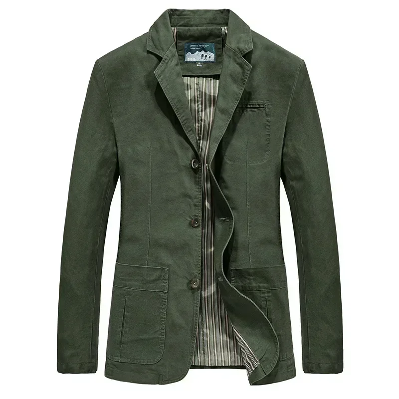 Spring Autumn Mens Blazer Jacket High-quality Business Casual Coat Lapel Multi-pocket Single-button Suit Jackets Men Clothing
Spring Autumn Mens Blazer Jacket High-quality Business Casual Coat Lapel Multi-pocket Single-button Suit Jackets Men Clothing