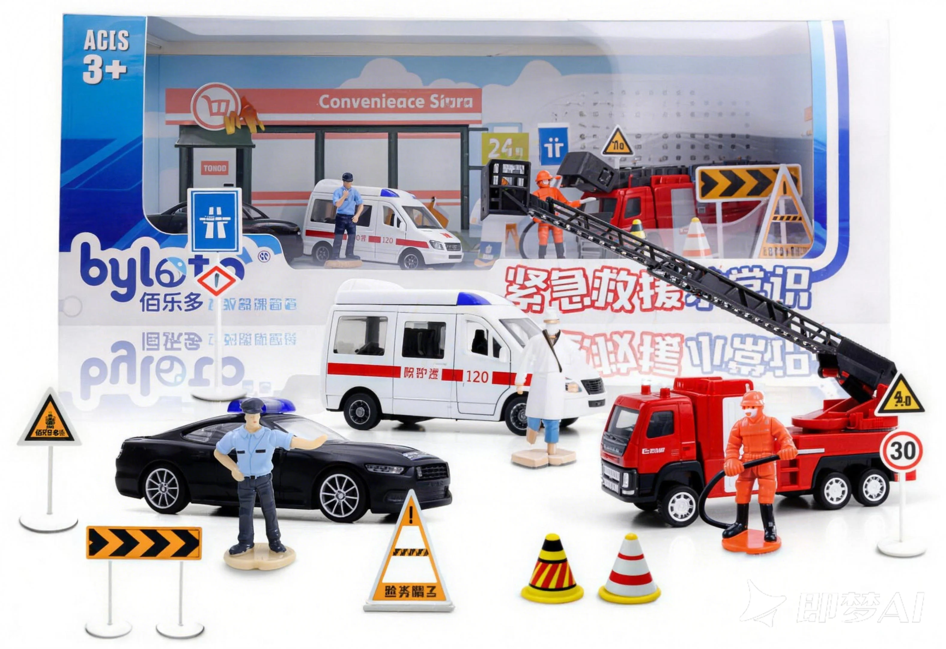 Cartoon road figurine, educational toy, fire engine, DIY road stickers, traffic police, traffic light set
Cartoon road figurine, educational toy, fire engine, DIY road stickers, traffic police, traffic light set