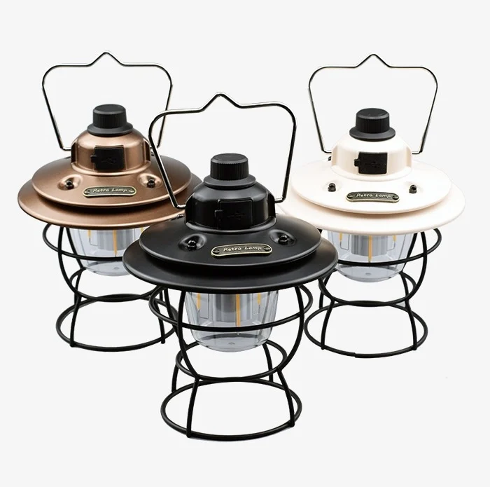 2025 New Retro Lamp Portable LED Camping Lantern Multifunctional Tent Light for Home and Outdoor Use
2025 New Retro Lamp Portable LED Camping Lantern Multifunctional Tent Light for Home and Outdoor Use