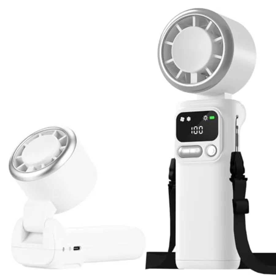 Portable Handheld Turbo Fan, Speed Adjustment 1-199 Powerful Mini Hand held Fan, 22000 RPM High Speed Moter, 3 IN 1 Hand Fan wi
Portable Handheld Turbo Fan, Speed Adjustment 1-199 Powerful Mini Hand held Fan, 22000 RPM High Speed Moter, 3 IN 1 Hand Fan wi