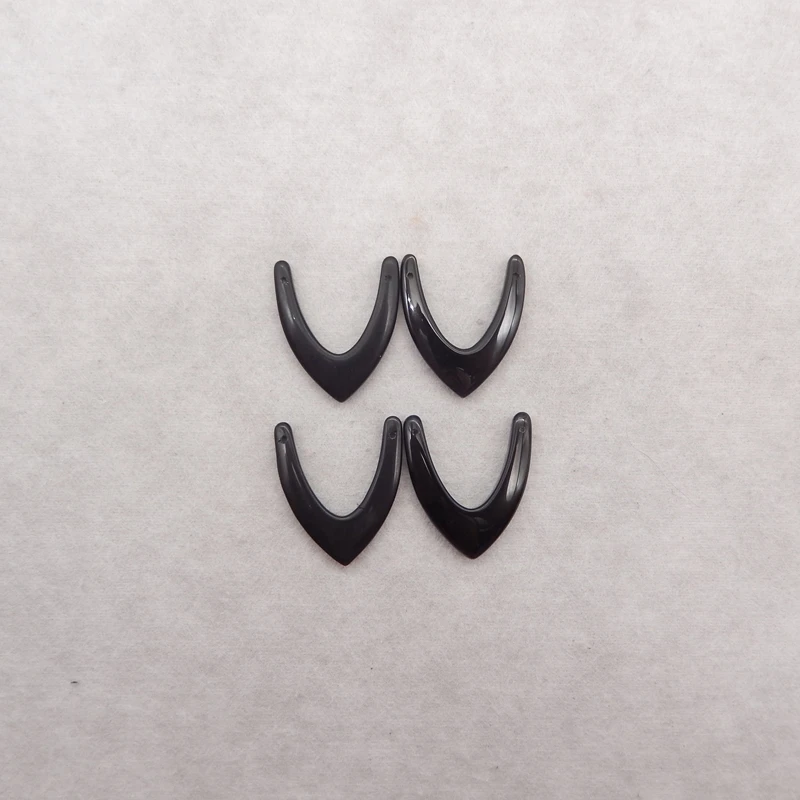 4PCS Natural Obsidian Earring Pendant Beads,Handmade V-Shape Trendy Double Hole Earrings Accessories For Women 28x32x4mm 11.5g
4PCS Natural Obsidian Earring Pendant Beads,Handmade V-Shape Trendy Double Hole Earrings Accessories For Women 28x32x4mm 11.5g