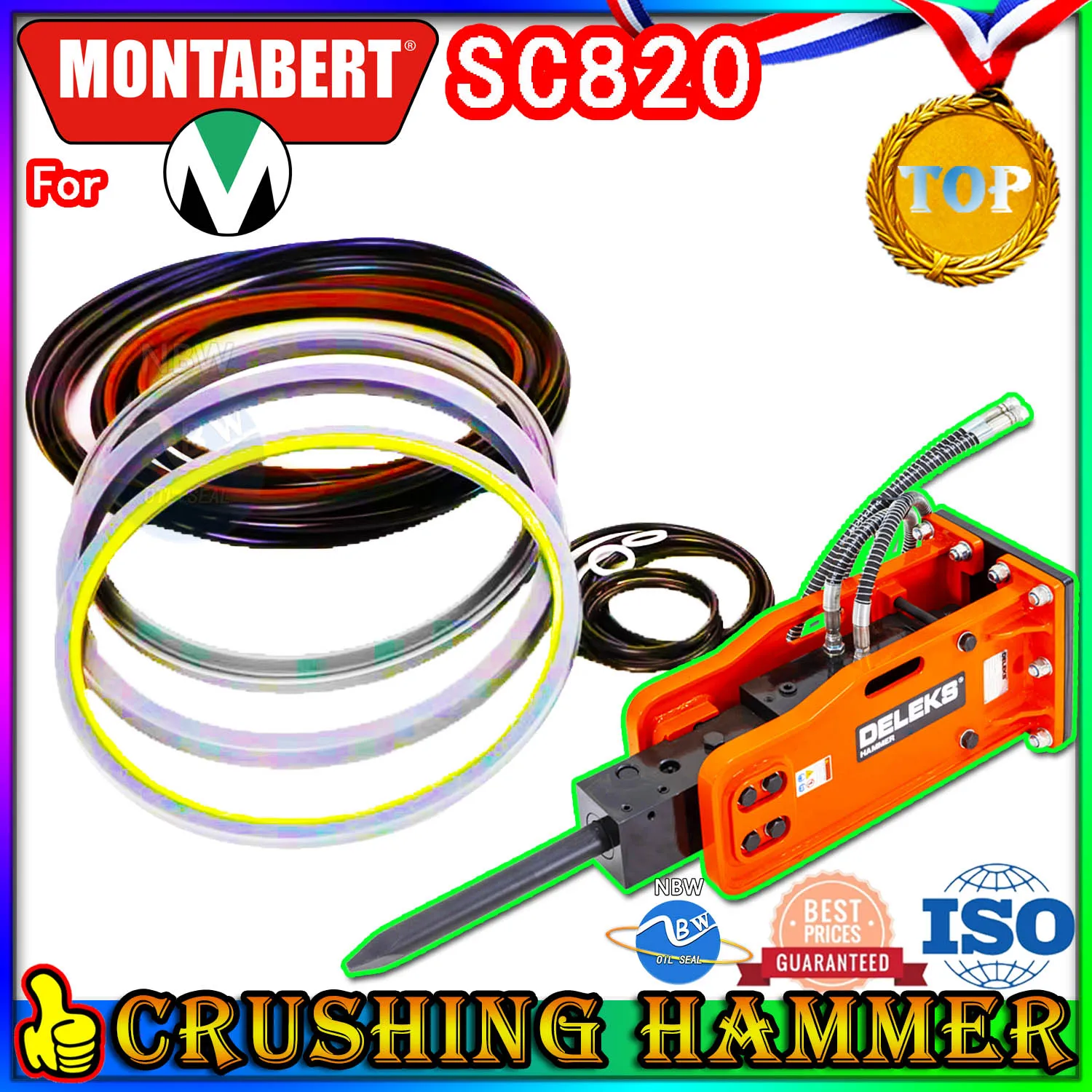 Для Montabert SC820, измельчитель молотка, масло, экскаватор, гидравлический цилиндр, разбрызгиватель NBR FKM, буровой стержень, детали для сверла
Для Montabert SC820, измельчитель молотка, масло, экскаватор, гидравлический цилиндр, разбрызгиватель NBR FKM, буровой стержень, детали для сверла