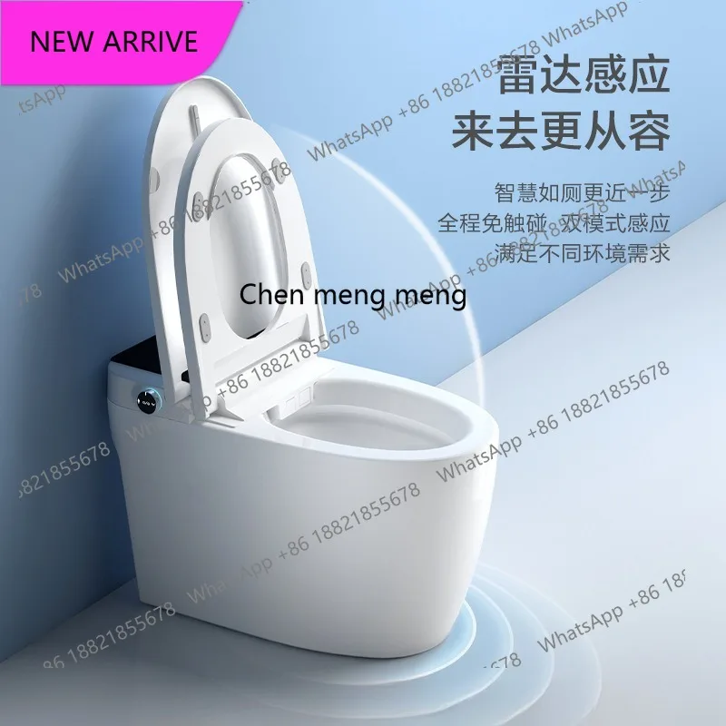 Умный унитаз, полностью автоматический унитаз с функцией автоматического открывания крышки, без ограничений по давлению воды, унитаз с дистанционным управлением.
Умный унитаз, полностью автоматический унитаз с функцией автоматического открывания крышки, без ограничений по давлению воды, унитаз с дистанционным управлением.