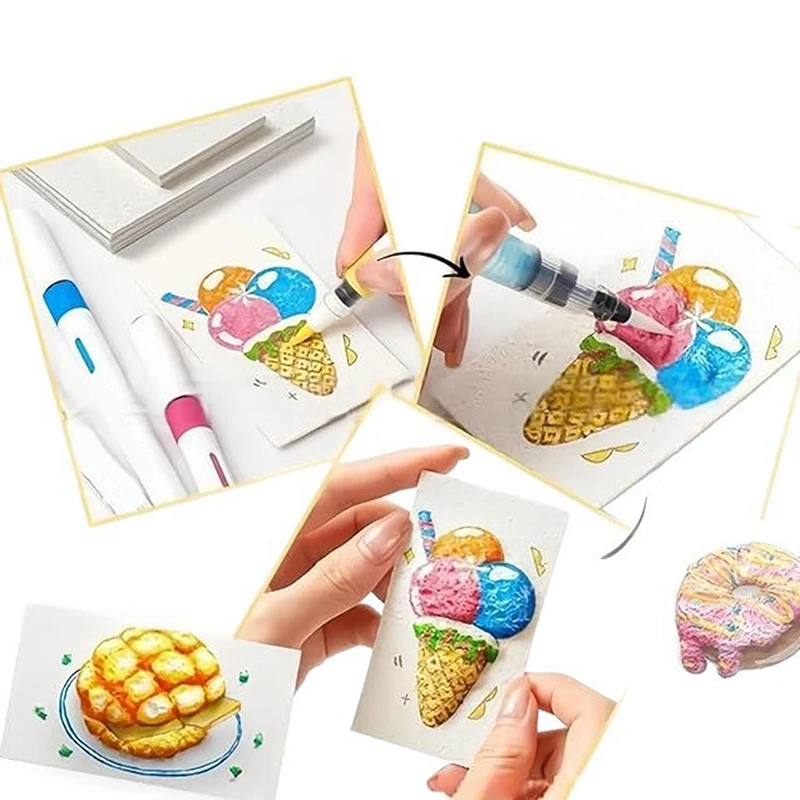 With Drawing Pens Magics Texture Painting Kit With 10 Foam Paint Paper 12 Markers DIY Bubble Drawing Pens For Painting Art Craft
With Drawing Pens Magics Texture Painting Kit With 10 Foam Paint Paper 12 Markers DIY Bubble Drawing Pens For Painting Art Craft