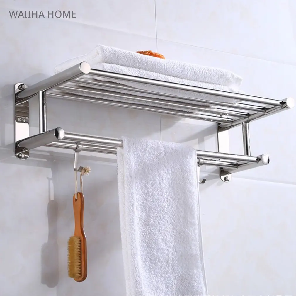 Stainless Steel Towel Rack Fixed Holder Movable Hook Mirror Chrome Shelf Wall Mount Hanger Shower Rail Bathroom Accessories
Stainless Steel Towel Rack Fixed Holder Movable Hook Mirror Chrome Shelf Wall Mount Hanger Shower Rail Bathroom Accessories