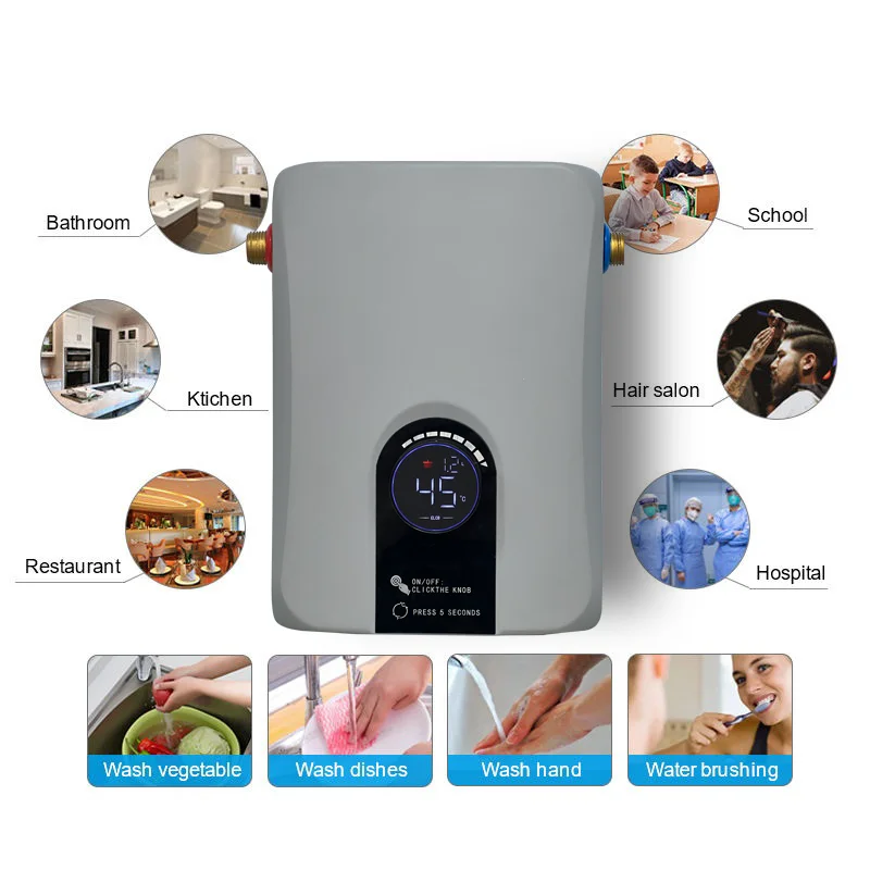 220-240V 13Kw Bathroom Hot Electric Water Geyser Electric Water Heaters Heater
220-240V 13Kw Bathroom Hot Electric Water Geyser Electric Water Heaters Heater