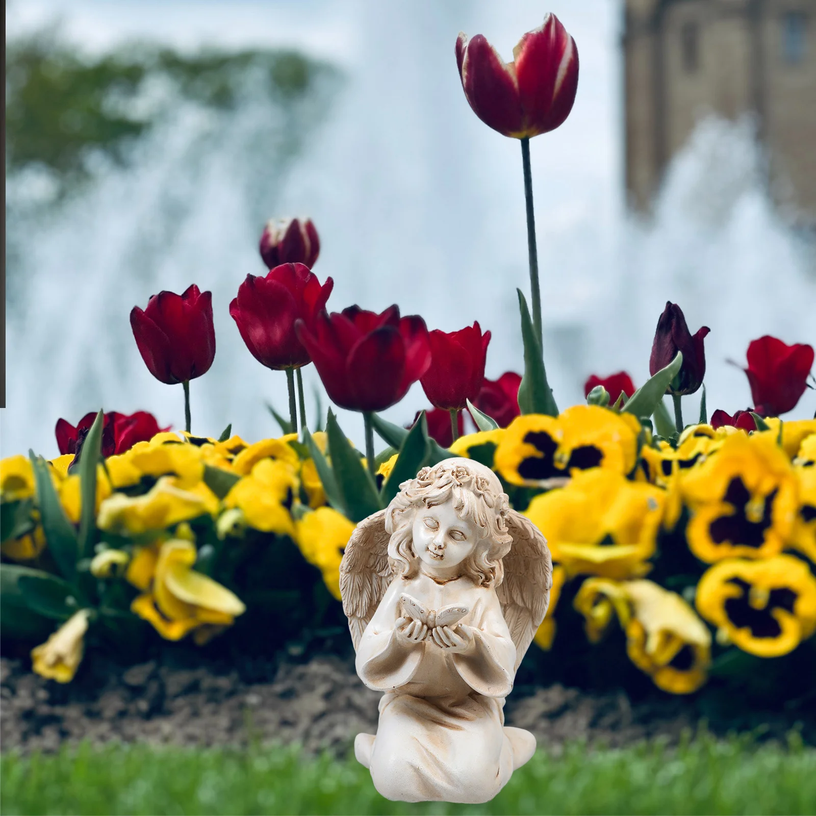 Retro Angel Sculpture Vintage Style Romantic Home Garden Decoration Classic Resin Angel Statue Outdoor Tabletop Ornament
Retro Angel Sculpture Vintage Style Romantic Home Garden Decoration Classic Resin Angel Statue Outdoor Tabletop Ornament