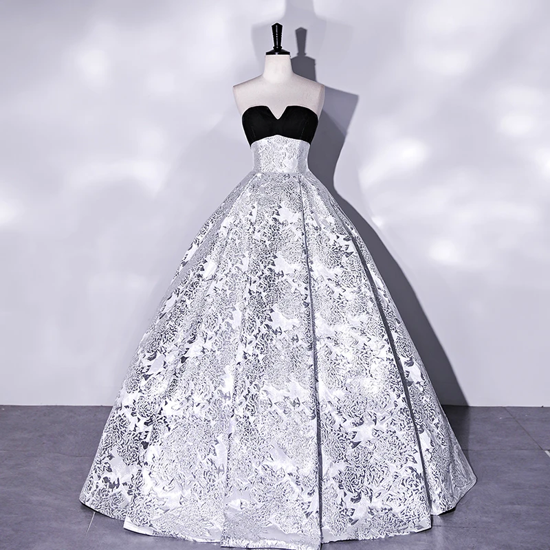 New Floral Print Evening Dress Strapless Luxurious Pleat A-Line Lace Up Floor-Length Sleeveless Party Formal Gown Woman B2566
New Floral Print Evening Dress Strapless Luxurious Pleat A-Line Lace Up Floor-Length Sleeveless Party Formal Gown Woman B2566