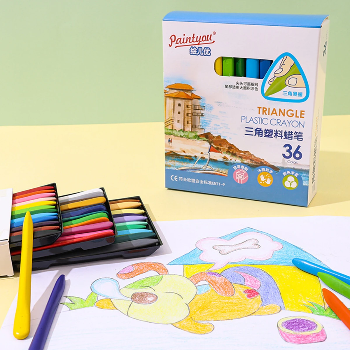 12/18/24/36 Colors Non-dirty Hand Plastic Crayons Washable and Erasable Color Crayons Children’s Painting School Office Supplies
12/18/24/36 Colors Non-dirty Hand Plastic Crayons Washable and Erasable Color Crayons Children’s Painting School Office Supplies