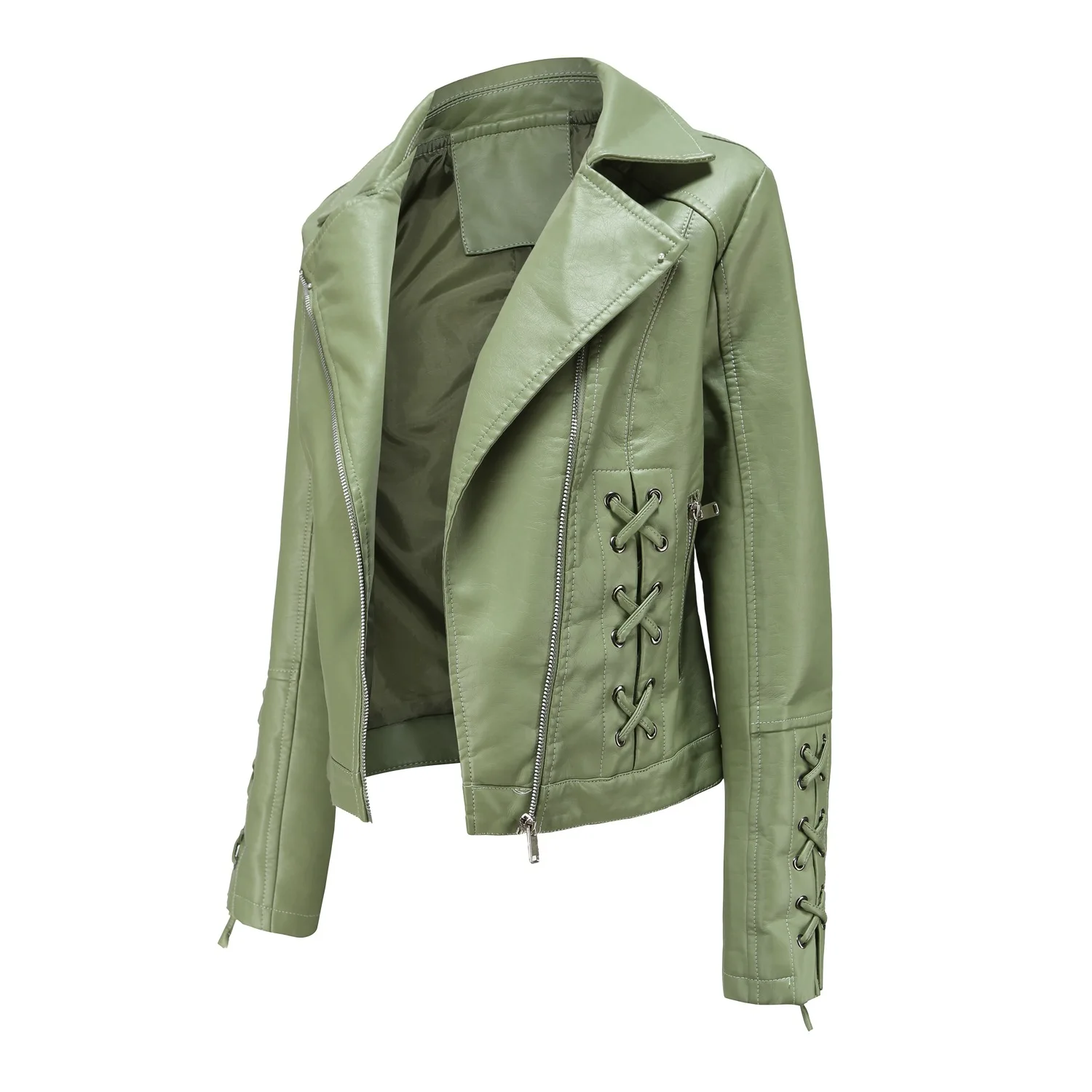 Women Leather Jacket 2023 Spring Coat Black Red Moto Biker Zipper Jacket Ladies Green Beige Chaqueta Mujer Veste Femme Autumn
Women Leather Jacket 2023 Spring Coat Black Red Moto Biker Zipper Jacket Ladies Green Beige Chaqueta Mujer Veste Femme Autumn