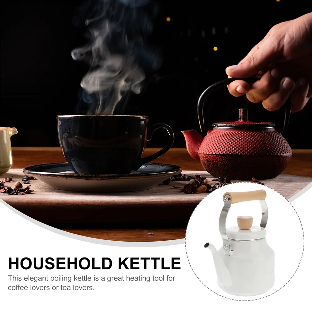 Sturdy Enamel Teakettle Antiscalding Comfortable Grip Practical Convenient Hot Tea Pot Enamel Tea Kettle Enameled Teapot
Sturdy Enamel Teakettle Antiscalding Comfortable Grip Practical Convenient Hot Tea Pot Enamel Tea Kettle Enameled Teapot