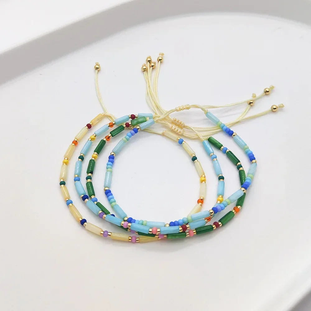 Beaded bracelet Natural shell Originality Chroma Tide Female Simple Adjustable Hand knitting Bohemia Rice bead bracelet
Beaded bracelet Natural shell Originality Chroma Tide Female Simple Adjustable Hand knitting Bohemia Rice bead bracelet