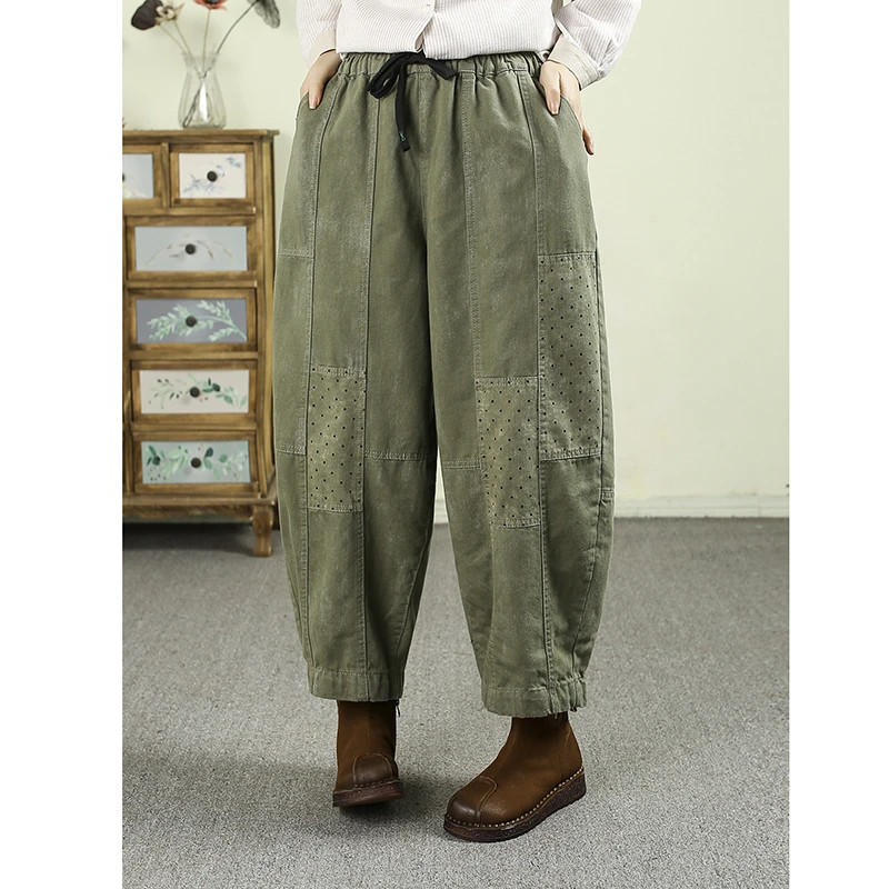 Новинка 2026 года: Женские винтажные брюки-галифе до щиколотки, повседневные, свободные, из хлопка, с эластичным поясом, в горошек, с лоскутным узором, Q112
Новинка 2026 года: Женские винтажные брюки-галифе до щиколотки, повседневные, свободные, из хлопка, с эластичным поясом, в горошек, с лоскутным узором, Q112