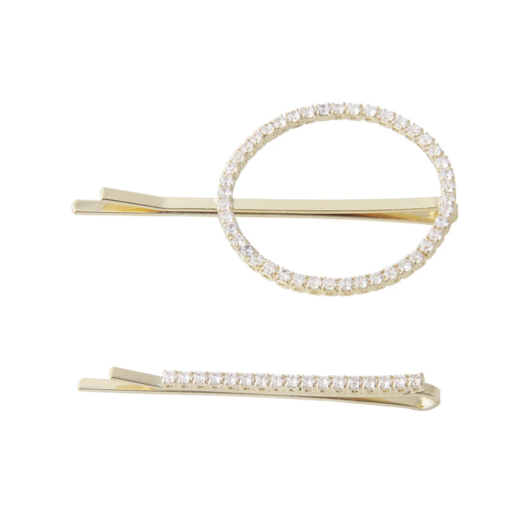Rhinestone Hairpin 2 Pcs Stylish Bang Clip Alloy Fashion Bobby Wedding Hollow Out Elegant Appearance Matching Dress Up
Rhinestone Hairpin 2 Pcs Stylish Bang Clip Alloy Fashion Bobby Wedding Hollow Out Elegant Appearance Matching Dress Up