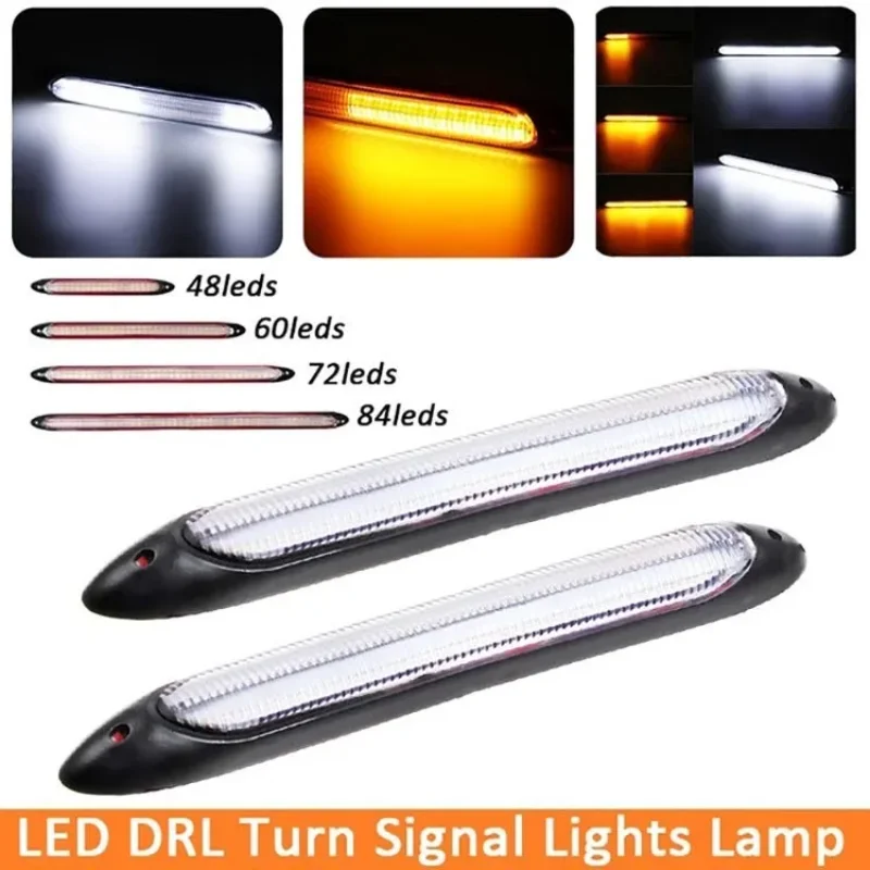 2x Car DRL LED Daytime Running Light Flow Yellow Turn Signal White Waterproof Headlight Strip Sequential Light Universal
2x Car DRL LED Daytime Running Light Flow Yellow Turn Signal White Waterproof Headlight Strip Sequential Light Universal
