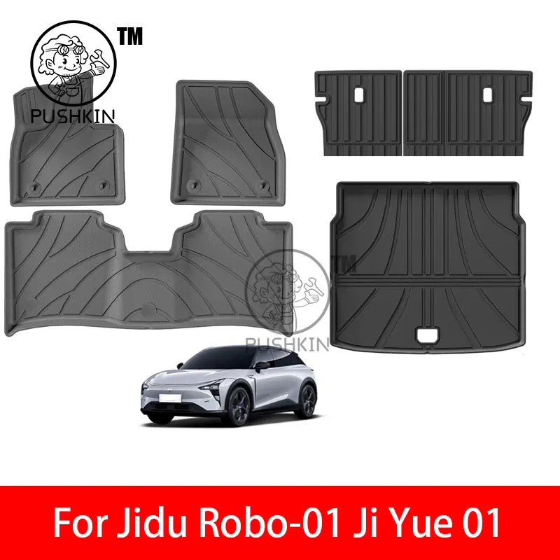 LHD Car Floor Mat For Jidu Robo-01 Ji Yue 01 2024 2025 2026 Protective TPE Rug Foot Pads Dust-proof trunk Mats Cars Accessories
LHD Car Floor Mat For Jidu Robo-01 Ji Yue 01 2024 2025 2026 Protective TPE Rug Foot Pads Dust-proof trunk Mats Cars Accessories