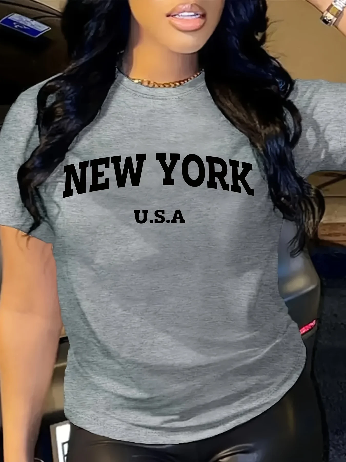 Letter Print Short Sleeve Crew Neck T-Shirt - Women's Casual Summer Spring Relaxed Fit Breathable Fabric Soft Comfortable Wear
Letter Print Short Sleeve Crew Neck T-Shirt - Women's Casual Summer Spring Relaxed Fit Breathable Fabric Soft Comfortable Wear