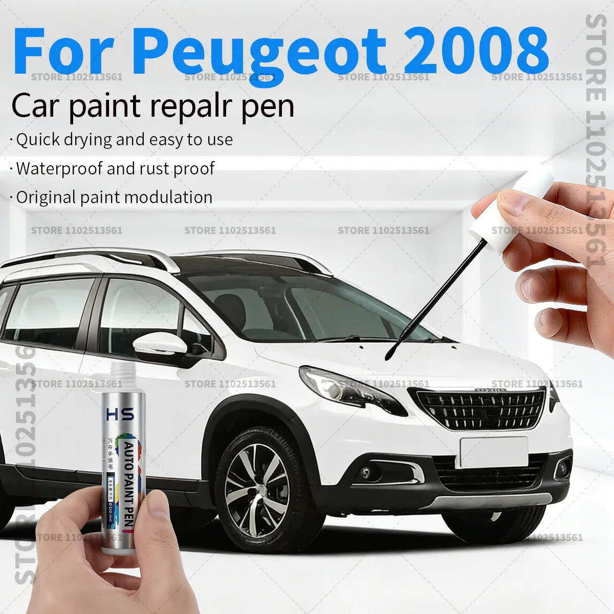 Ручка-корректор для ремонта краски, средство для удаления царапин, аксессуары для авто DIY, черный, белый, серый, синий, оранжевый цвета, для Peugeot 2008 2013-2025 P21 P54
Ручка-корректор для ремонта краски, средство для удаления царапин, аксессуары для авто DIY, черный, белый, серый, синий, оранжевый цвета, для Peugeot 2008 2013-2025 P21 P54