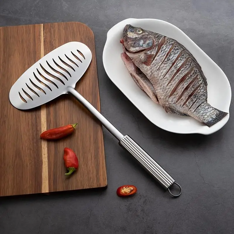 New! Large Stainless Steel Fish Frying Spatula Egg Pan Scoop Nonstick Long Handle Steak Slotted Flat Shovel Kitchen Cooking Tool
New! Large Stainless Steel Fish Frying Spatula Egg Pan Scoop Nonstick Long Handle Steak Slotted Flat Shovel Kitchen Cooking Tool