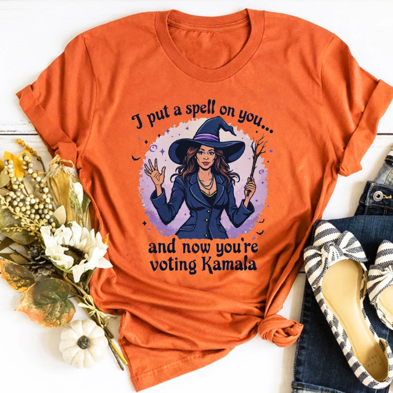 Funny Kamala Harris Halloween Tee US Election 2024 Top Vintage Clothes Democrat Gift Witchy Shirt Aesthetic
Funny Kamala Harris Halloween Tee US Election 2024 Top Vintage Clothes Democrat Gift Witchy Shirt Aesthetic