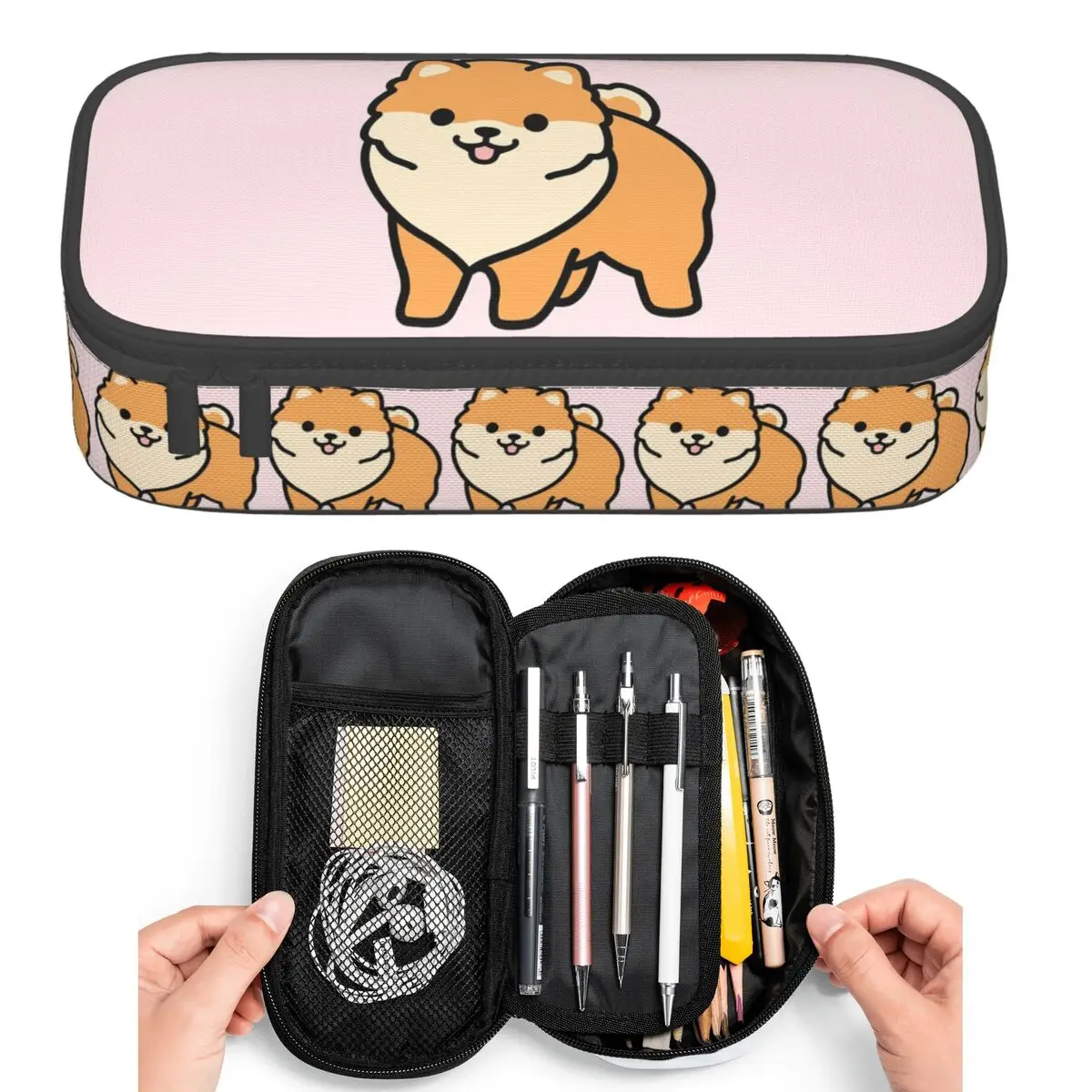 Pomeranian Pencil Cases for Student Pen Box Pencil Bag Large Storage Pencil Pouch Pen Holder
Pomeranian Pencil Cases for Student Pen Box Pencil Bag Large Storage Pencil Pouch Pen Holder
