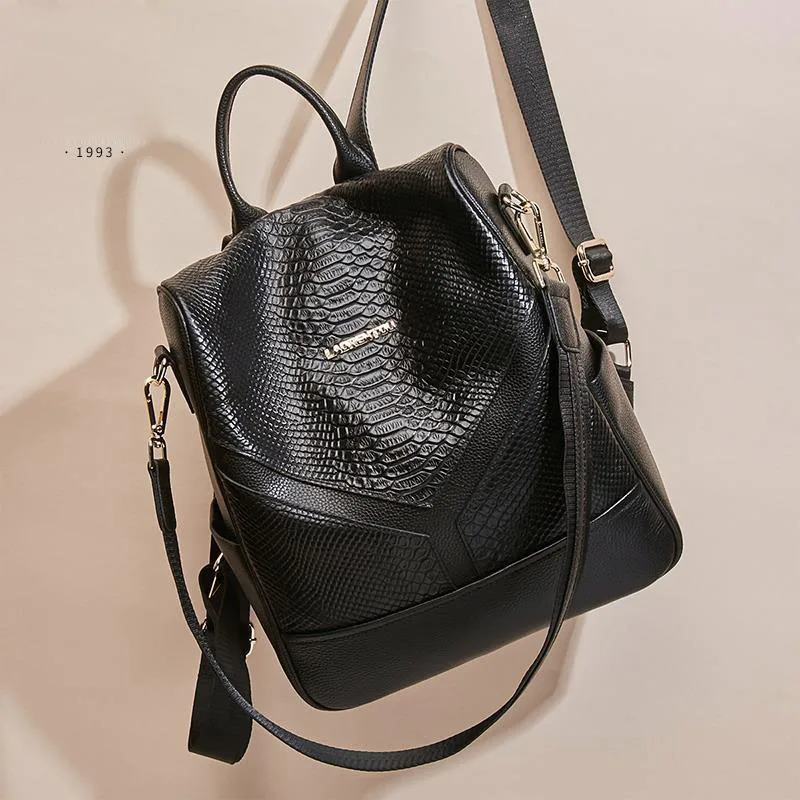 2023 New Fashion Alligator Genuine Leather Women Backpacks Luxury Brand Female Real Natural Leather Ladies Girl Casual Backpack
2023 New Fashion Alligator Genuine Leather Women Backpacks Luxury Brand Female Real Natural Leather Ladies Girl Casual Backpack