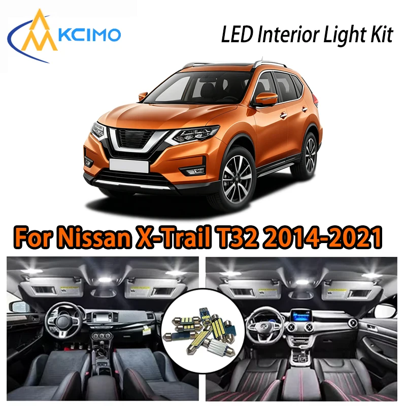 Long Life LED Interior Lights For Nissan X-Trail T32 2014-2021, Two Colors Choice Super Bright Ice Blue White
Long Life LED Interior Lights For Nissan X-Trail T32 2014-2021, Two Colors Choice Super Bright Ice Blue White