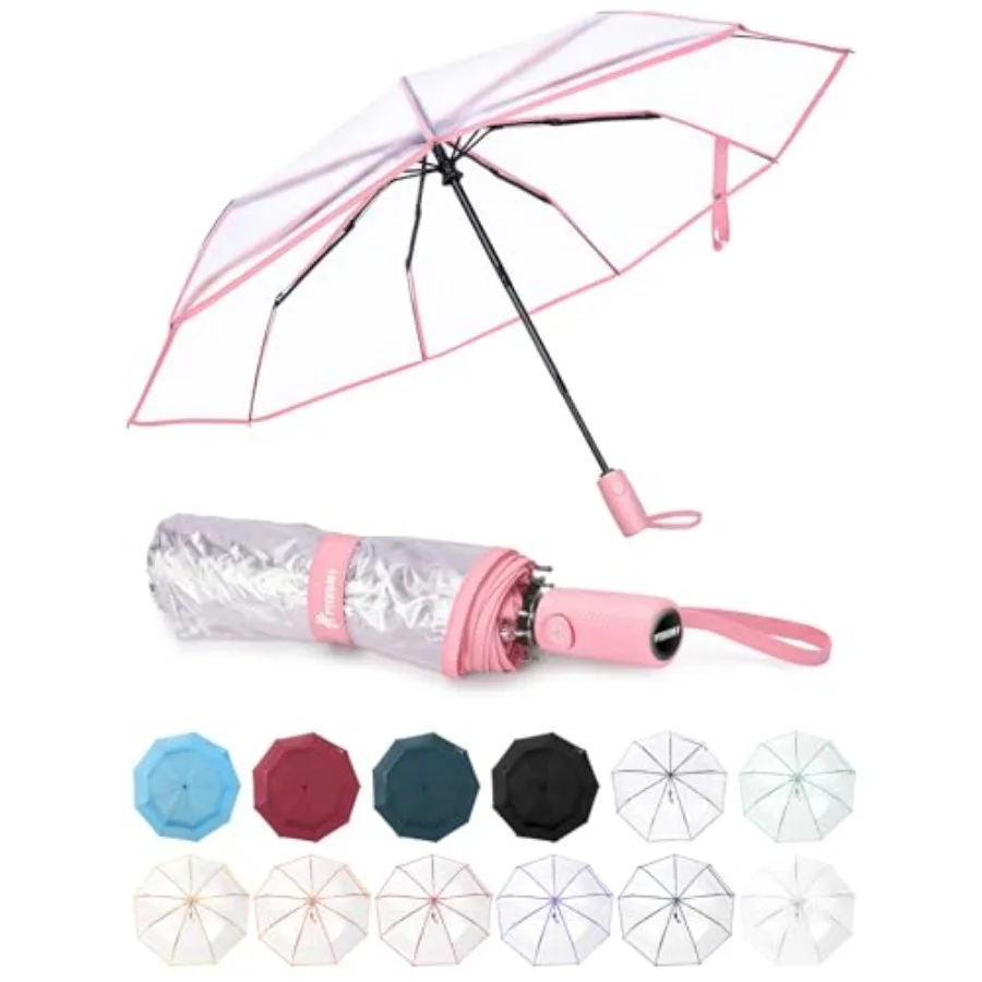 Windproof Travel Umbrellas for Rain and Sun, Withstands 85MPH Winds Auto Open Close Folding Umbrella with Ergonomic Handle, Qui
Windproof Travel Umbrellas for Rain and Sun, Withstands 85MPH Winds Auto Open Close Folding Umbrella with Ergonomic Handle, Qui