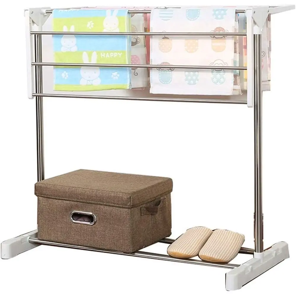 Adjustable Heavy-Duty Stainless Steel Clothes Drying Rack - Laundry Drying Stand without Wheels
Adjustable Heavy-Duty Stainless Steel Clothes Drying Rack - Laundry Drying Stand without Wheels