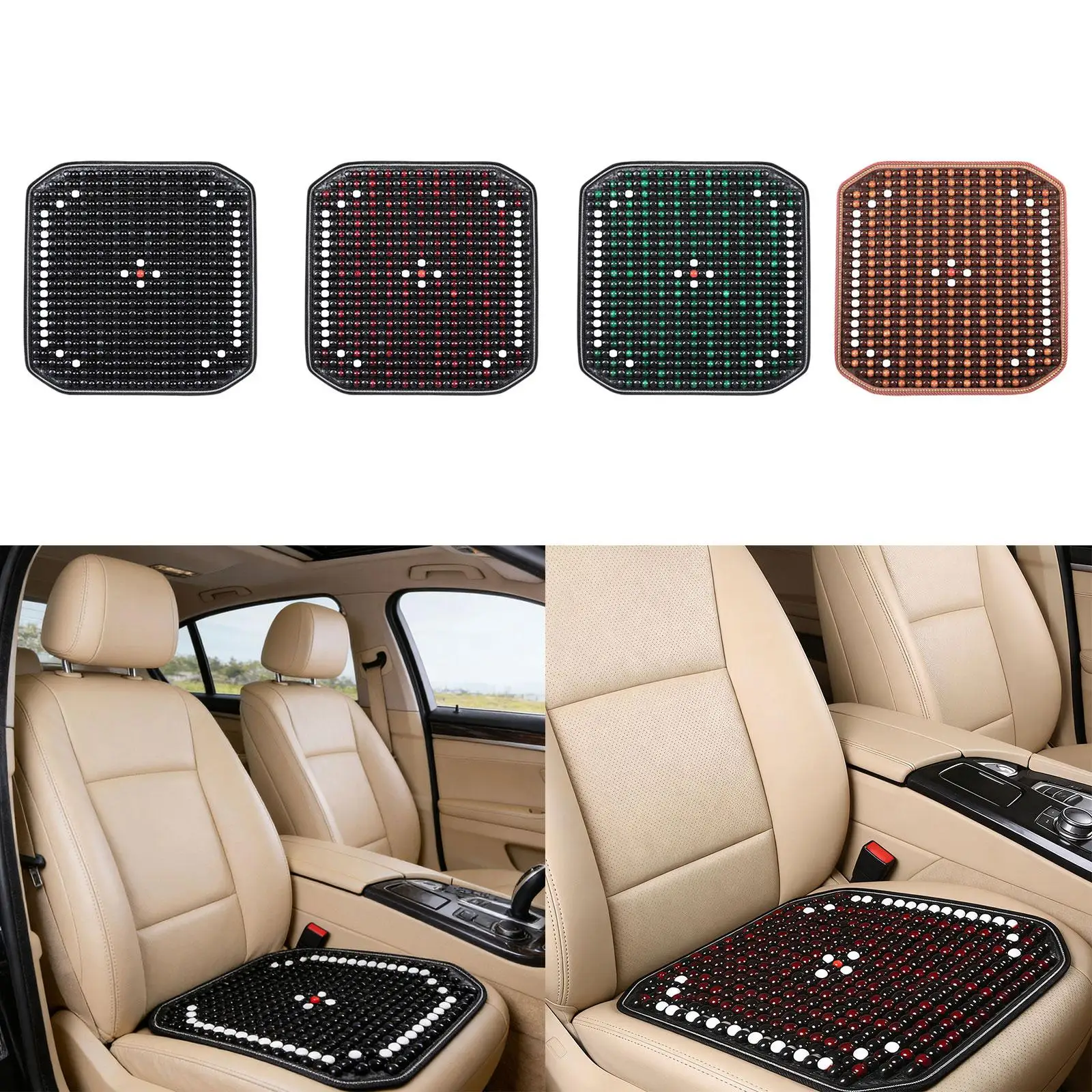 Wooden Beads Ventilated Seat Cushion Square Cooling Pad Universal Car Auto Adjustable Office Chair Interior Decoration
Wooden Beads Ventilated Seat Cushion Square Cooling Pad Universal Car Auto Adjustable Office Chair Interior Decoration