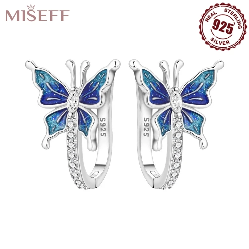 MISEFF 2025, новинка, стерлинговое серебро 925 пробы, бабочка, синий циркон, двойные серьги-кольца для свадьбы, помолвки, ювелирные изделия, женские подарки
MISEFF 2025, новинка, стерлинговое серебро 925 пробы, бабочка, синий циркон, двойные серьги-кольца для свадьбы, помолвки, ювелирные изделия, женские подарки