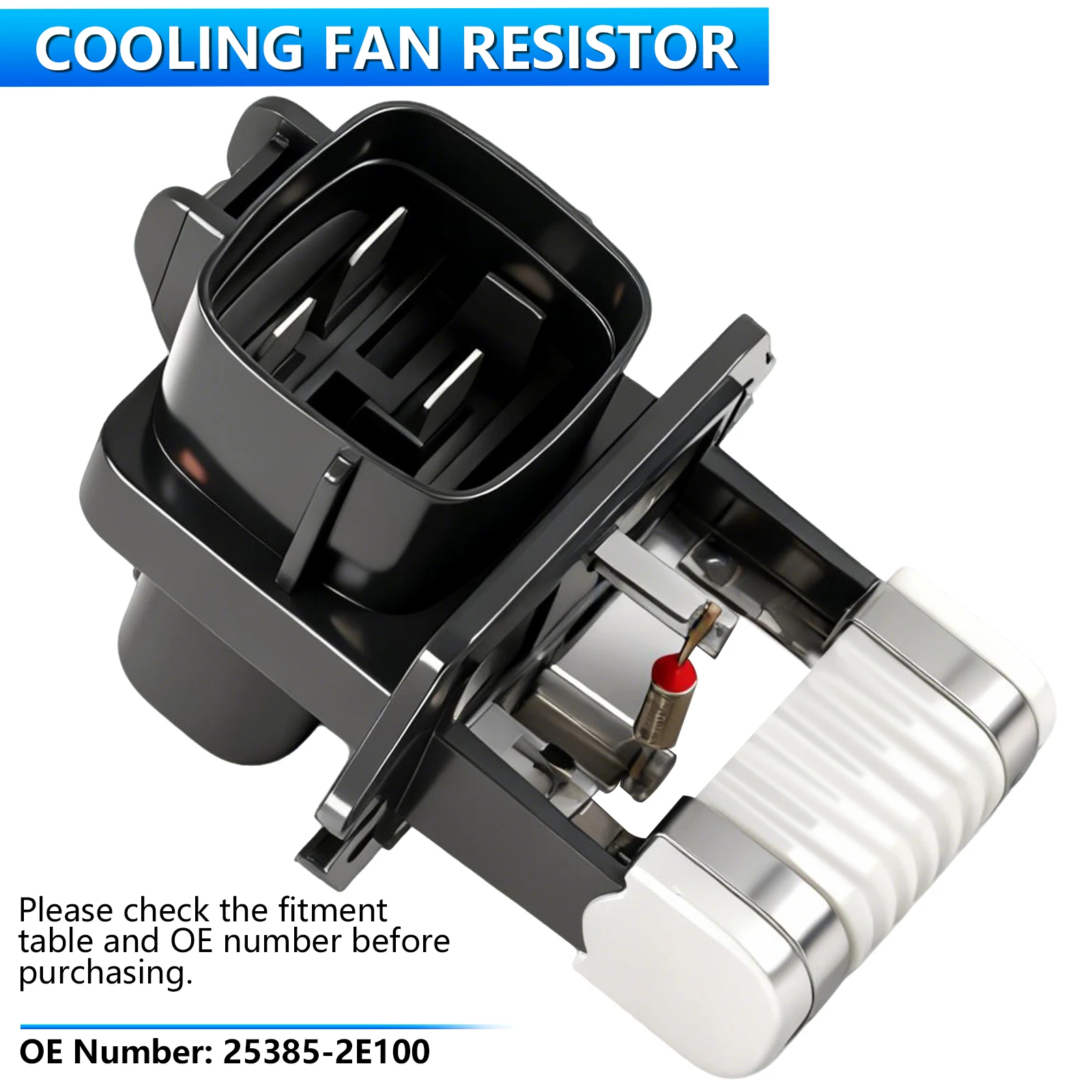 25385-2E100 253852E100 Резистор вентилятора охлаждения двигателя для Hyundai Sonata Santa Fe Kia Sorento Optima 2.4L 3.5L 2010 2011 2012 2013
25385-2E100 253852E100 Резистор вентилятора охлаждения двигателя для Hyundai Sonata Santa Fe Kia Sorento Optima 2.4L 3.5L 2010 2011 2012 2013
