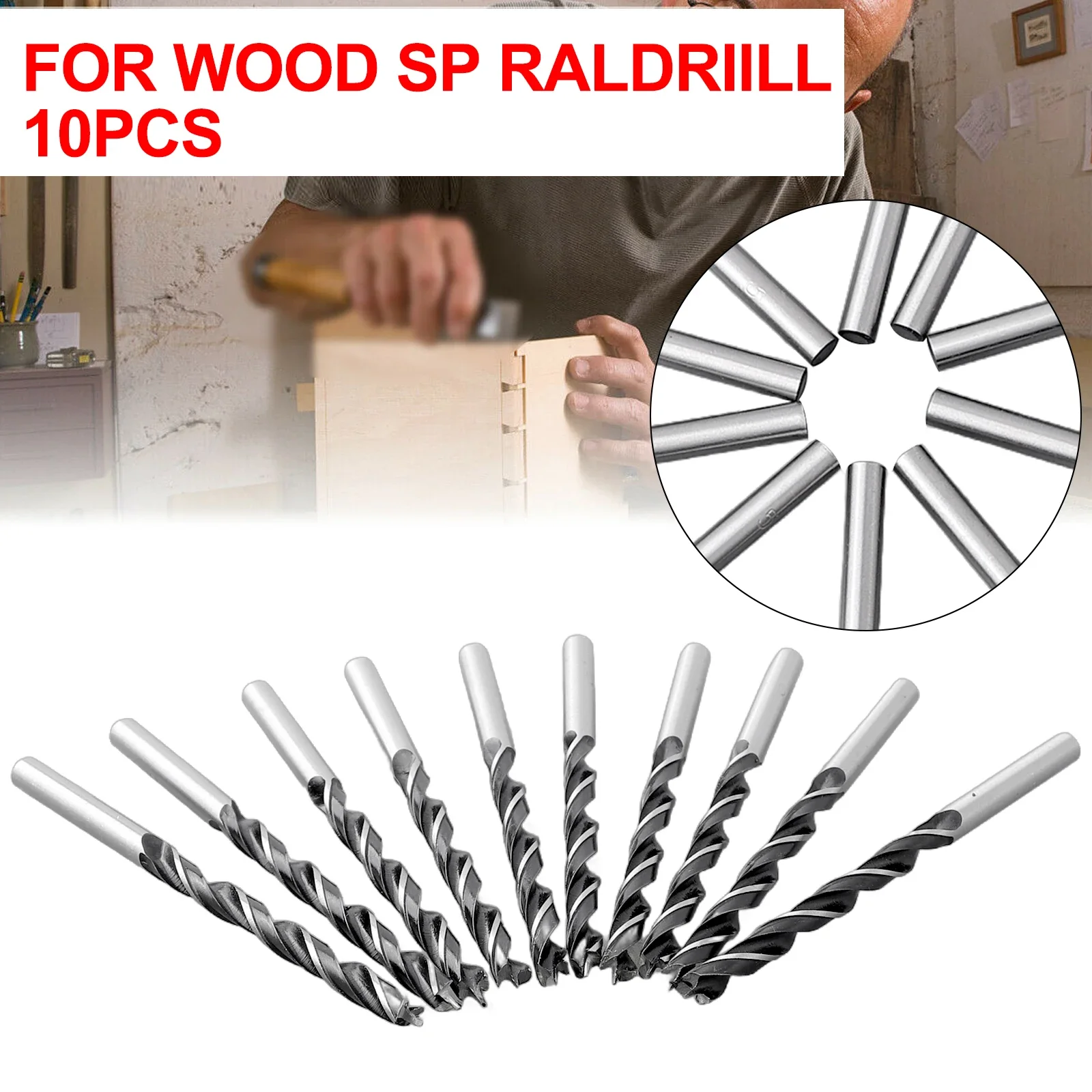 Woodworking Drill Bit 10pcs Diameter Spiral Woodworking Drill Bit Drill Bit Set With Center Point Drill Bit Set
Woodworking Drill Bit 10pcs Diameter Spiral Woodworking Drill Bit Drill Bit Set With Center Point Drill Bit Set