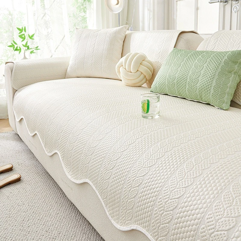 Ice Silk Sofa Cushion Cream Style Summer Breathable Sofa Covers Non-slip Universal Couch Slipcover Funda Sofá for Living Room
Ice Silk Sofa Cushion Cream Style Summer Breathable Sofa Covers Non-slip Universal Couch Slipcover Funda Sofá for Living Room