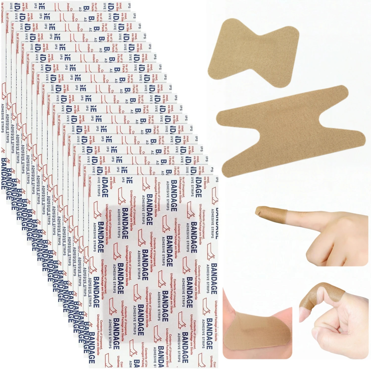 100Pcs Sterile Adhesive Bandages Fabric Knuckle H Butterfly Waterproof Wound Dressing Medical Skin Care First Aid Kit
100Pcs Sterile Adhesive Bandages Fabric Knuckle H Butterfly Waterproof Wound Dressing Medical Skin Care First Aid Kit