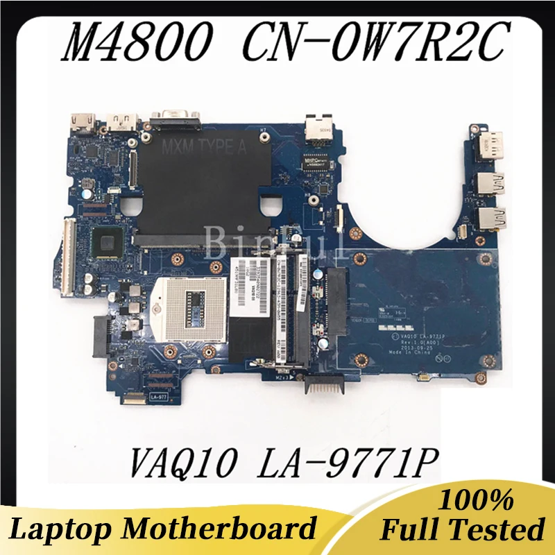 CN-0W7R2C 0W7R2C W7R2C Free Shipping High Quality Mainboard For M4800 Laptop Motherboard VAQ10 LA-9771P 100% Full Working Well
CN-0W7R2C 0W7R2C W7R2C Free Shipping High Quality Mainboard For M4800 Laptop Motherboard VAQ10 LA-9771P 100% Full Working Well