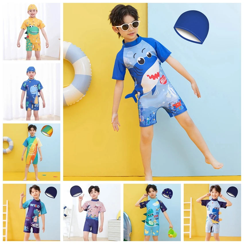 Kids Girls Swimsuits One Piece Boys Swimwear Bathing Suit Hat Cartoon Dinosuar Swimming Sport Baby Clothes Toddler Beachwear
Kids Girls Swimsuits One Piece Boys Swimwear Bathing Suit Hat Cartoon Dinosuar Swimming Sport Baby Clothes Toddler Beachwear