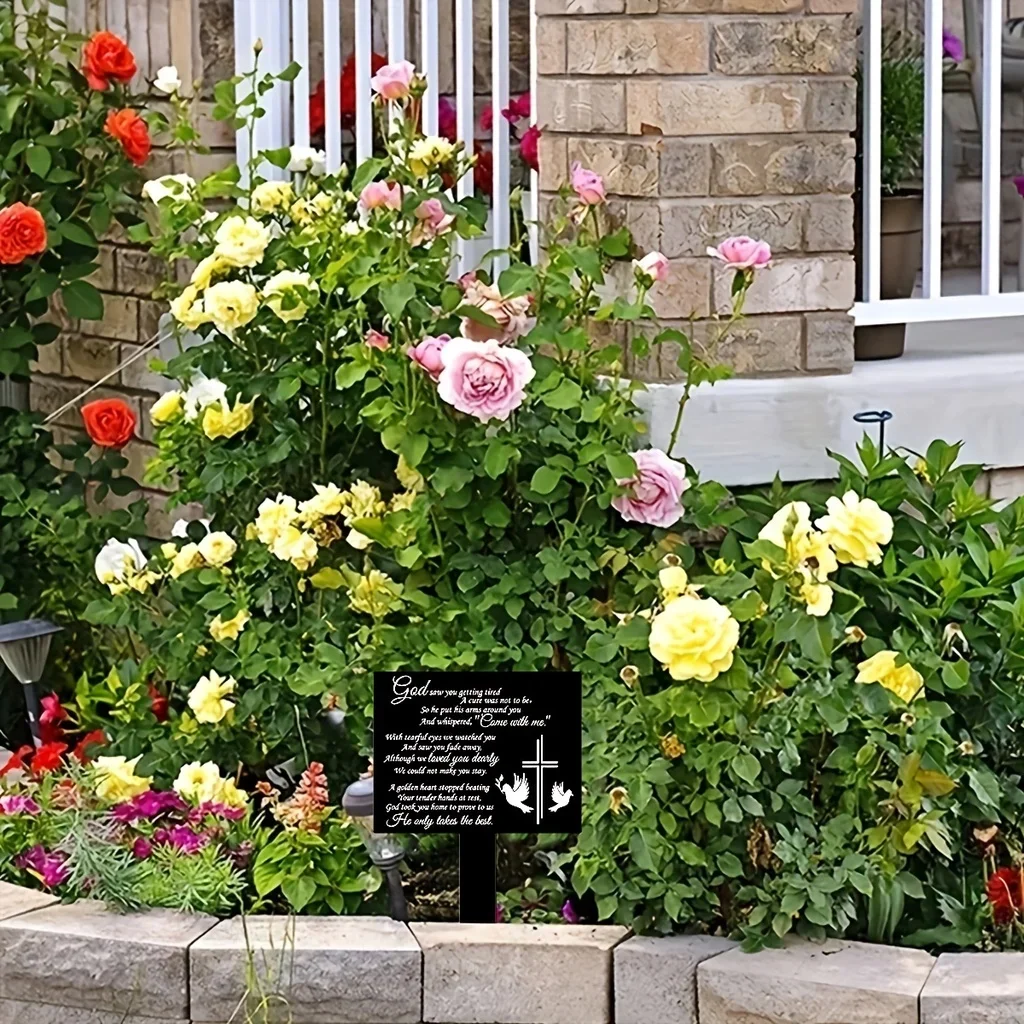 Waterproof Grave Marker For Cemetery Black Memorial Garden Stake Sympathy Dove Suncatchers Memorial Remembrance Plaque Stake
Waterproof Grave Marker For Cemetery Black Memorial Garden Stake Sympathy Dove Suncatchers Memorial Remembrance Plaque Stake
